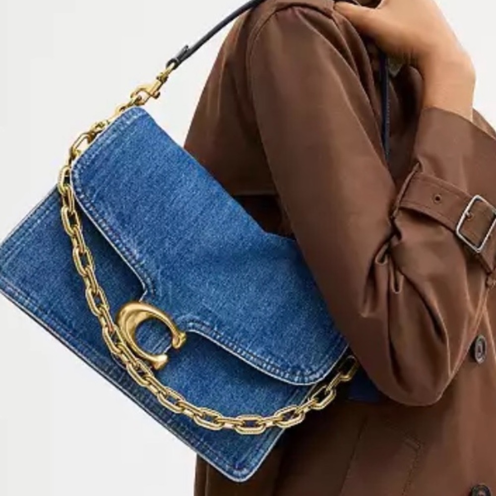 Coach Denim Chain Tabby handbag